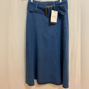 Who What Wear Midi Belted Skirt, size 2